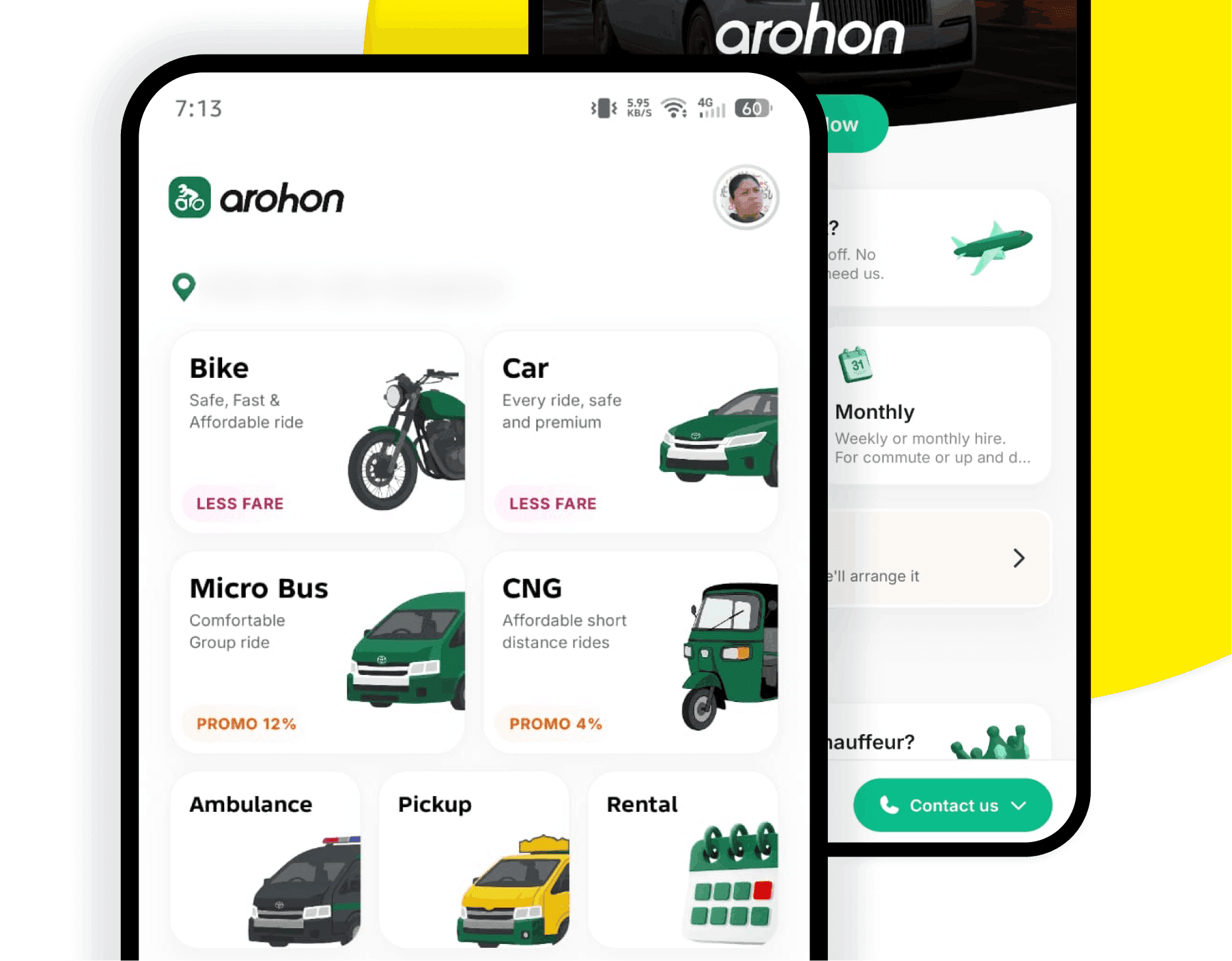 Download Arohon app from Google Play